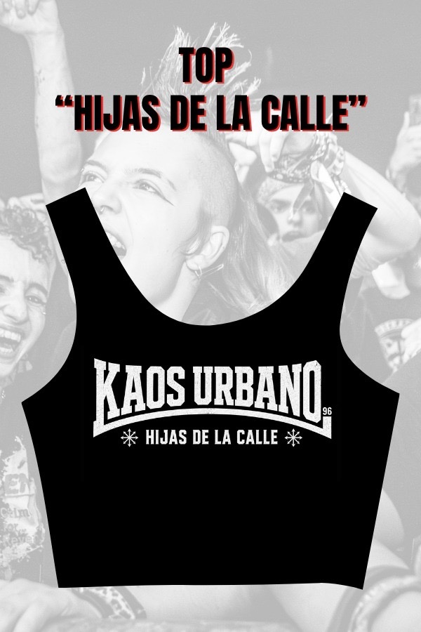 TOP “ HIJAS DE LA CALLE” NEGRO